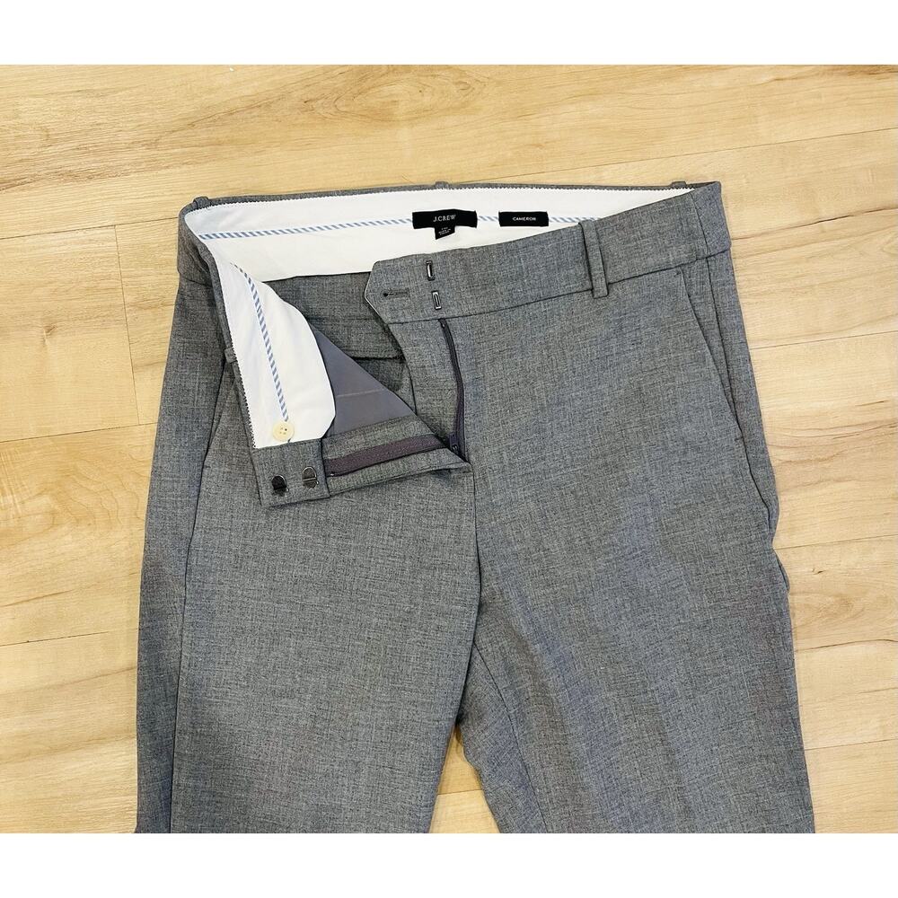J. Crew Cameron Slim Pants Women’s Size 10 Stretch Gingham - Picture 2 of 8